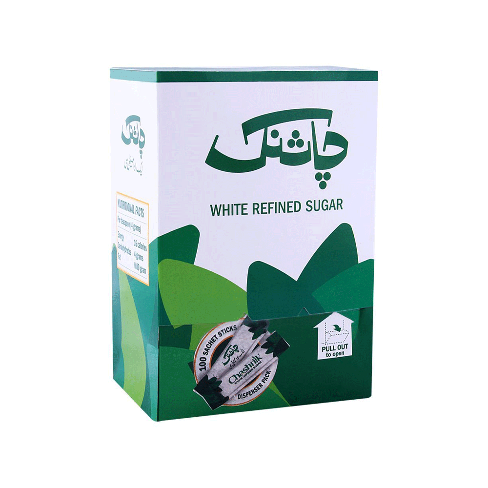 Chashnik White Refined Sugar 100 Satches - Snapcart.pk