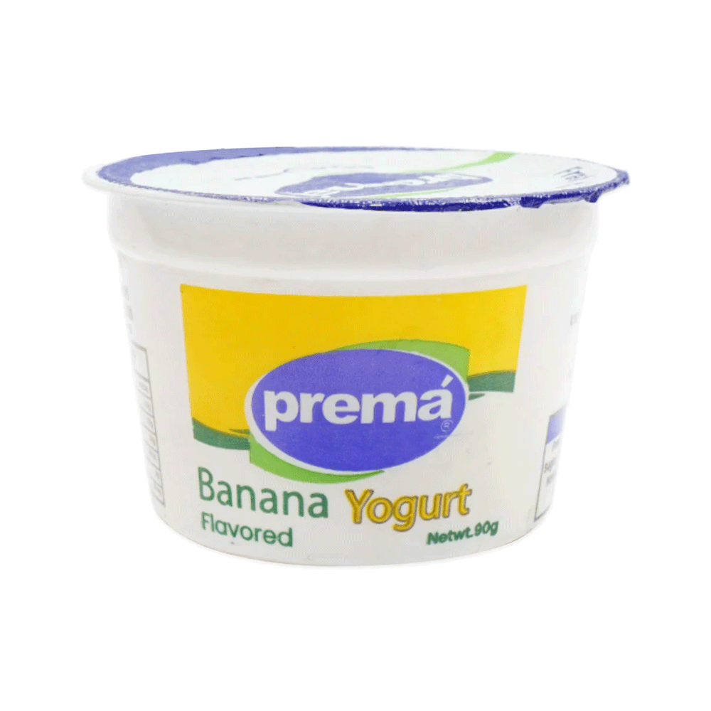 Prema Banana Yogurt 90g - Snapcart.pk