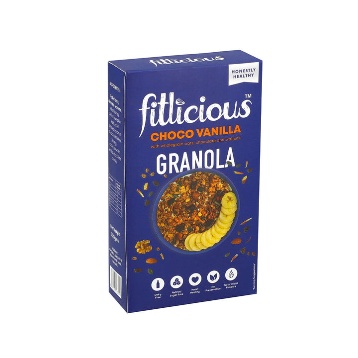Fitlicious Choco Vanilla Granola 100g - Snapcart.pk