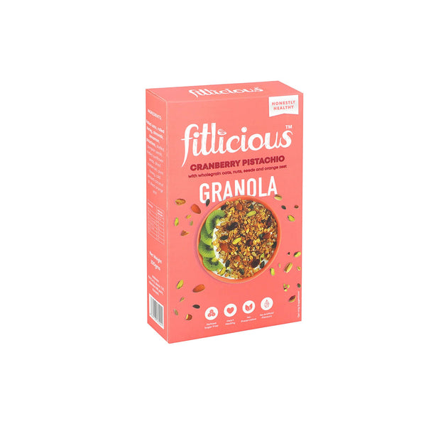 Fitlicious Cranberry Pistachio Granola 100g - Snapcart.pk