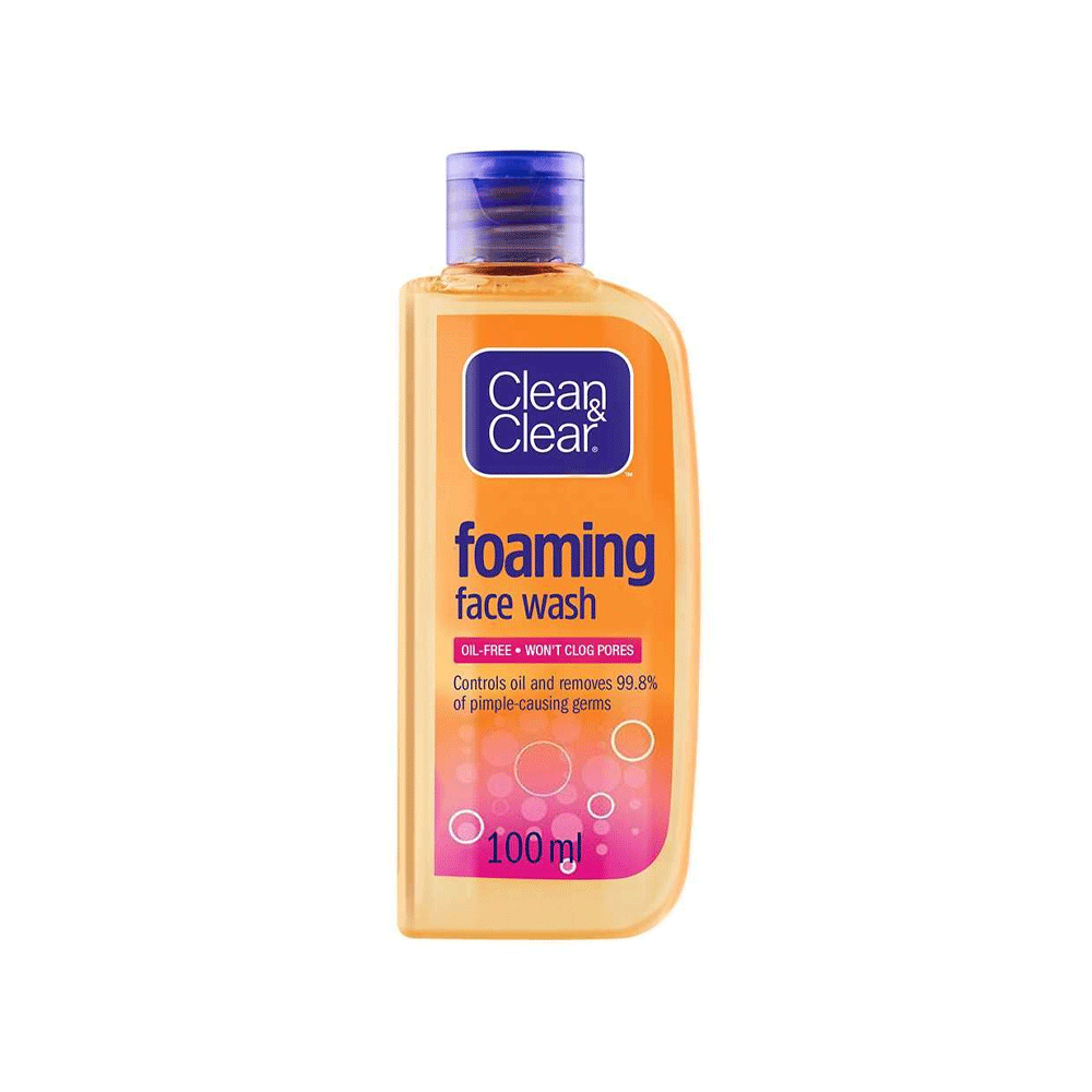Clean & Clear Men Acne & Oil Control Foaming Face Wash 100ml - Snapcart.pk