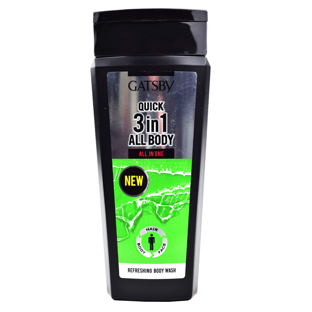Gatsby Quick 3in1 All Body Wash 250ml