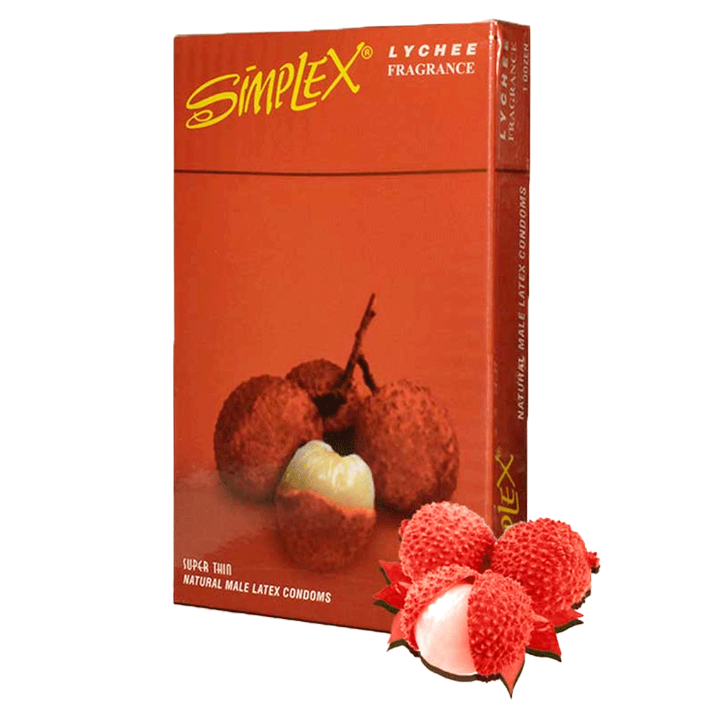 Simplex Lychee Fragrance Condoms 12s