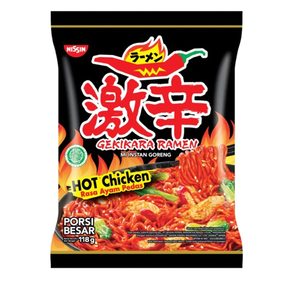 Nissin Gekikara Ramen Hot Chicken Noodles 118g