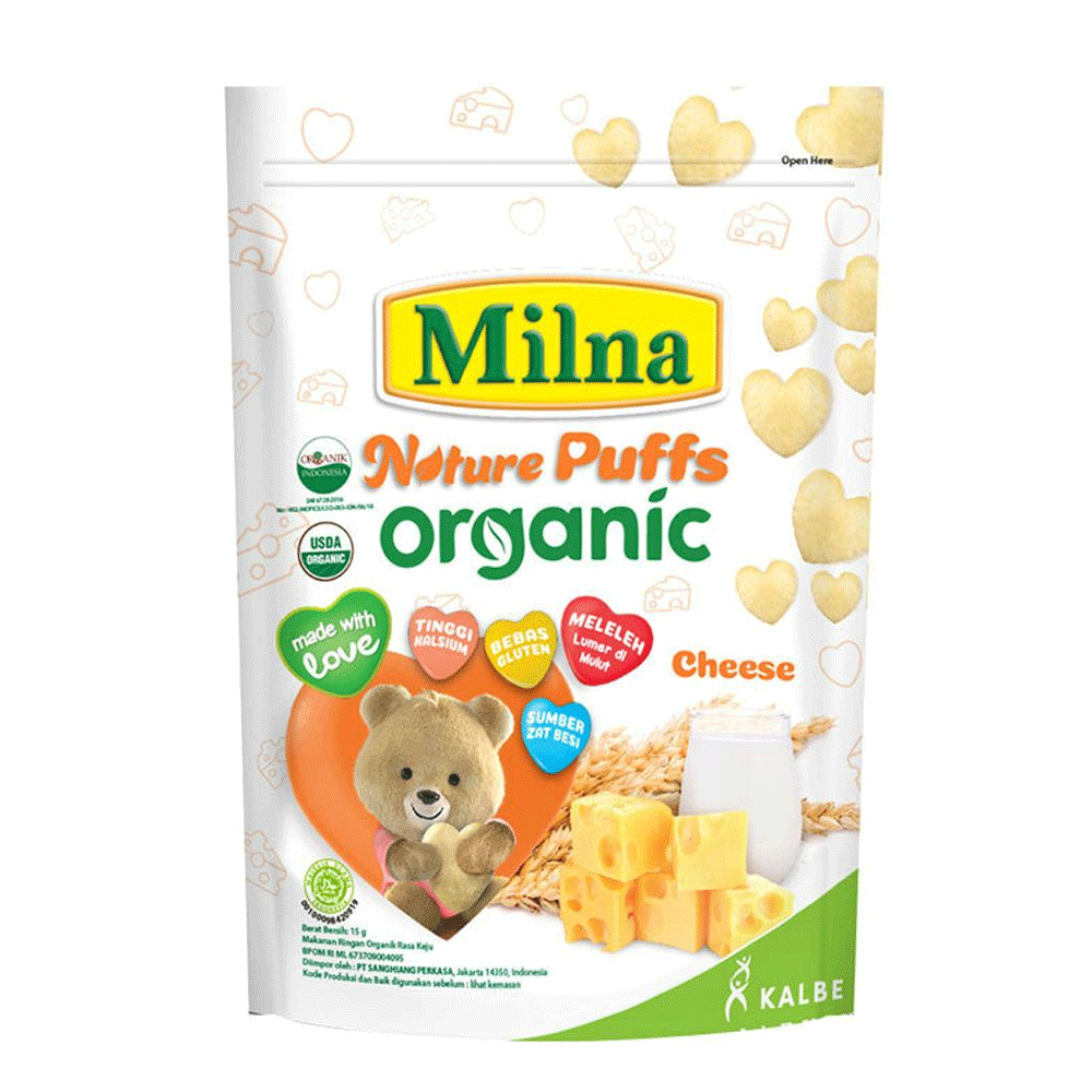 Milna Nature Puffs Organic Cheese 15g
