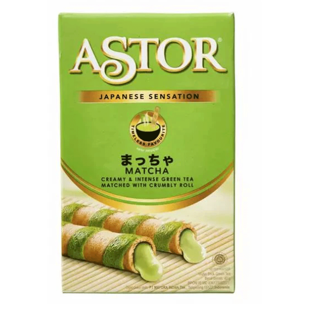 Astor Matcha Creamy & Intense Green Tea Roll 40g