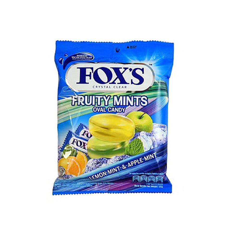 Fox's Crystal Clear Fruity Mints Oval Candy 125g - Snapcart.pk