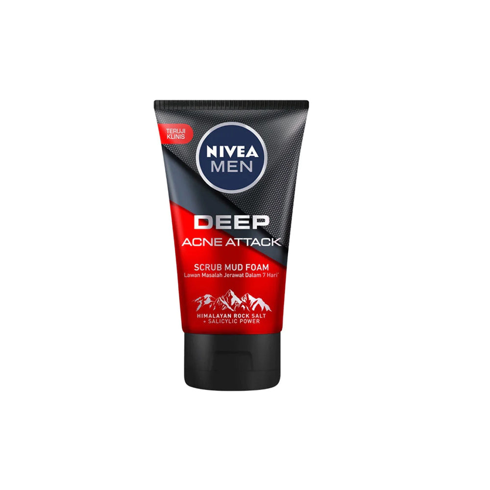 Nivea Men Deep Acne Attack Foam 100ml - Snapcart.pk