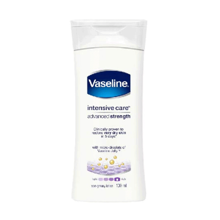 Vaseline Advanced Strength Very Dry Skin 100ml - Snapcart.pk