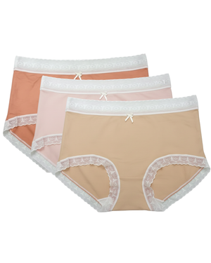 Pack of 3 Plus Size Panty - Lace Petal