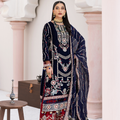 Andaz e Makhmal By Zebtan Unstitched 3 Piece Luxury Formals Suit-ZAM-11