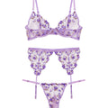 Garter Set - Blossom Muse - Purple
