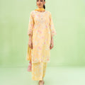 Falling Pretty By Kaanthaa Stitched 3 Piece Summer Suit-Daisy Daze