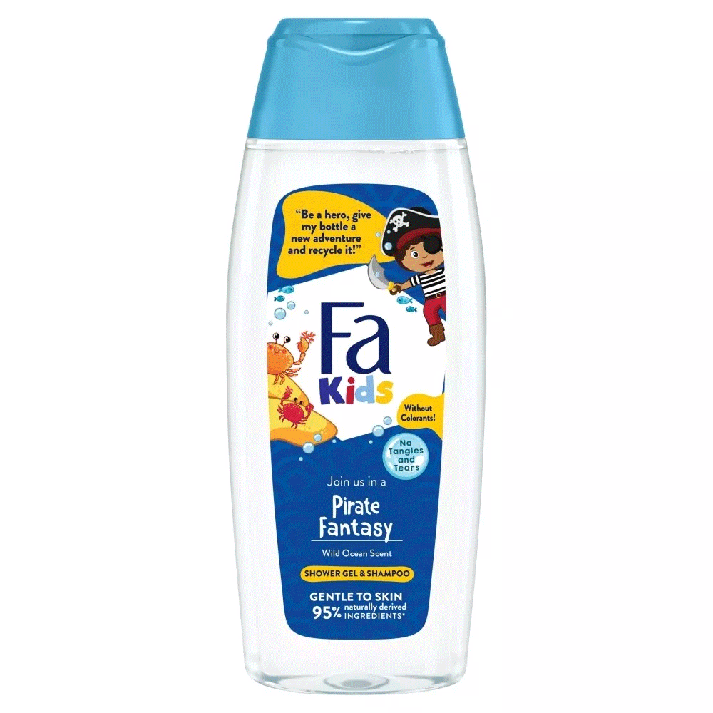 Fa Kids Pirate Fantasy Wild Ocean Scent Shower Gel & Shampoo 400ml