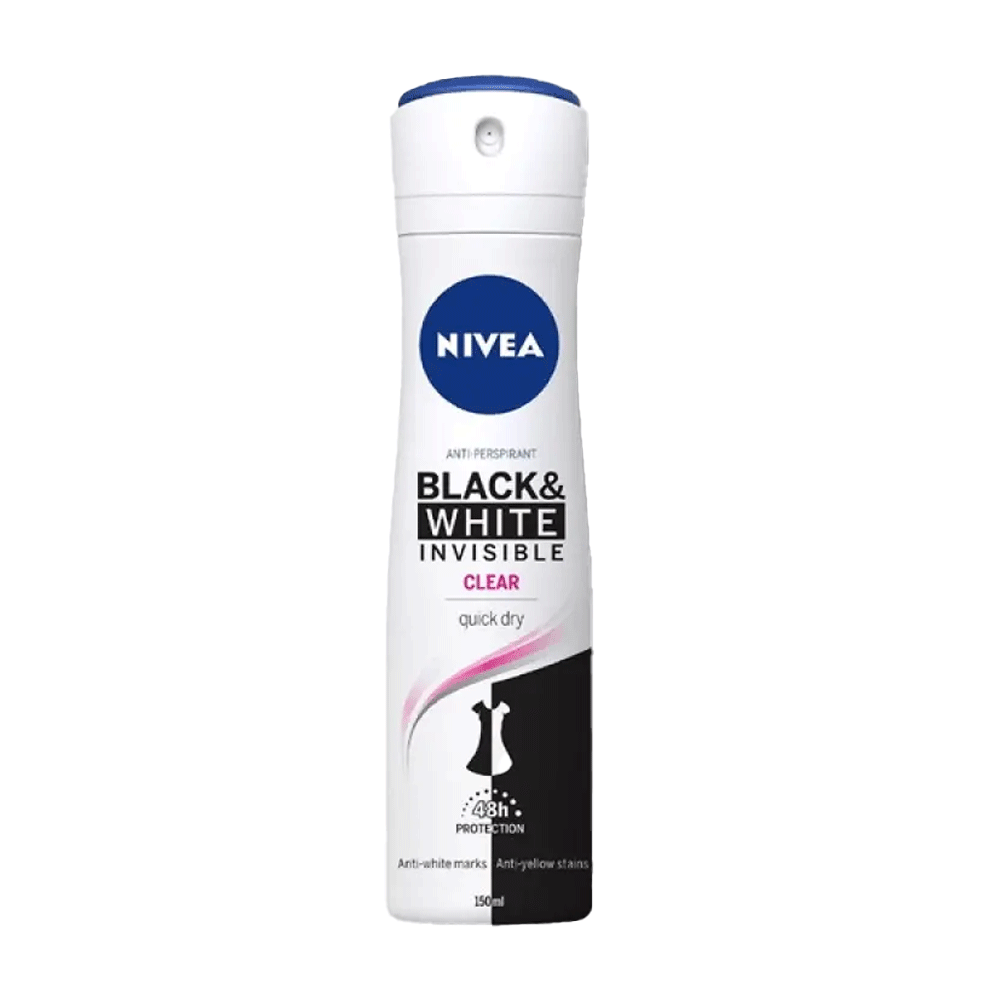 Nivea Black & White Invisible Clear Body Spray 200ml