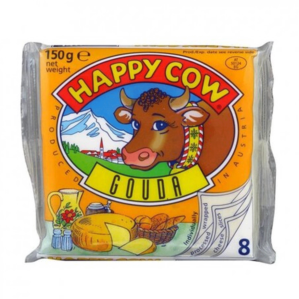 Happy Cow Gouda Slice 150g