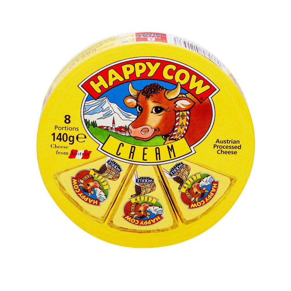 Happy Cow Cream 8 Portions 140g