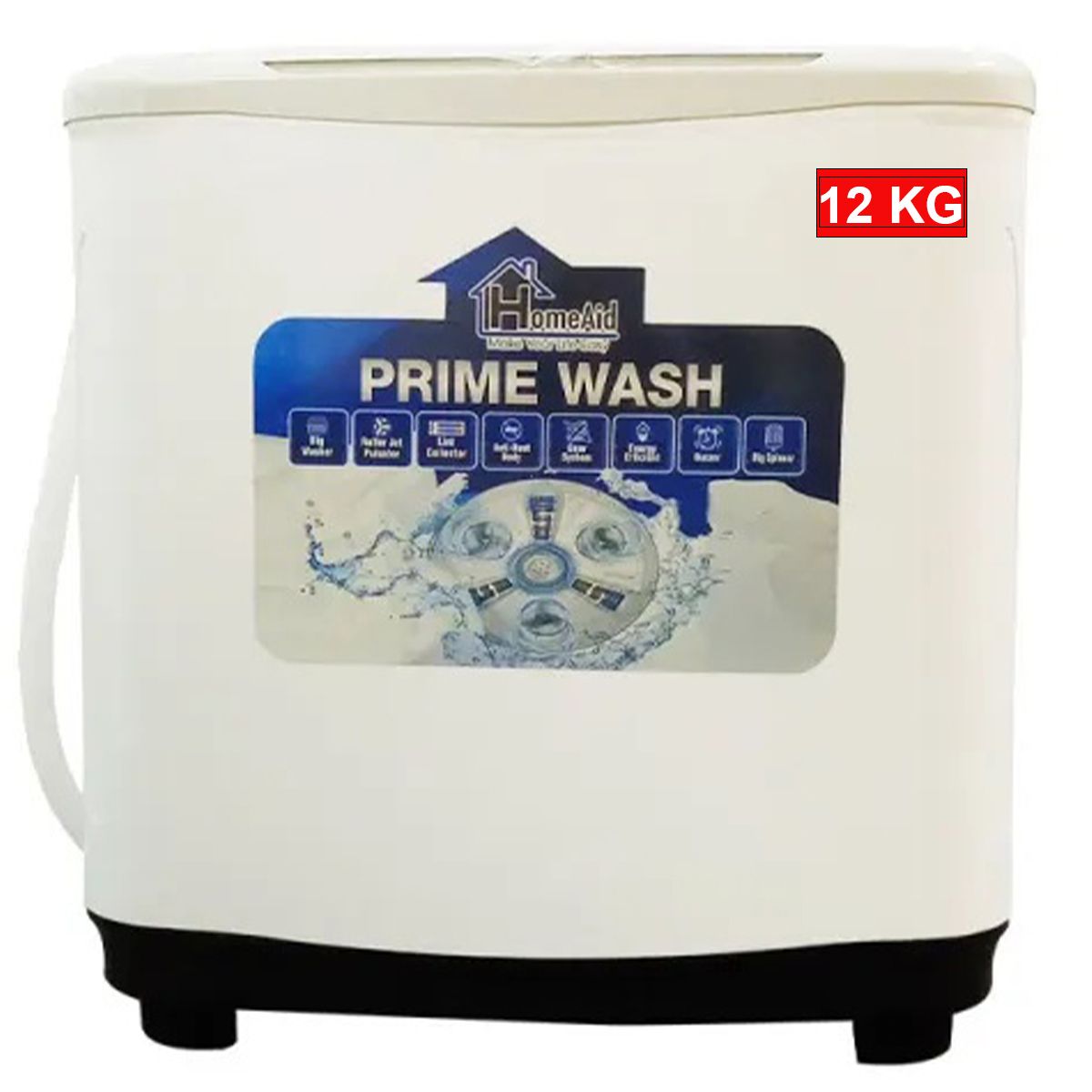 Homeaid 12 kg Twin Tub Washing Machine Semi Automatic HA-9077 Multicolor - My Store