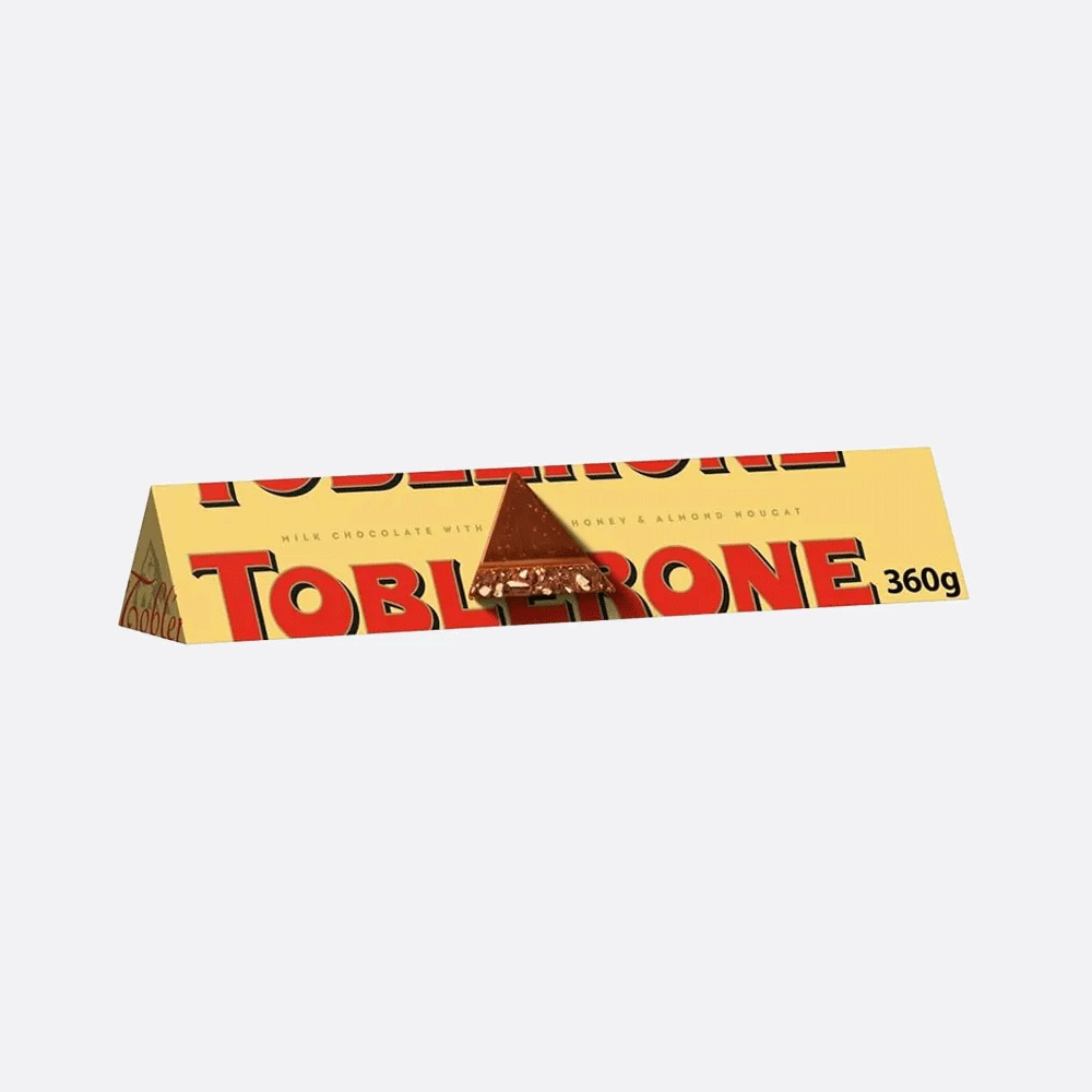 Toblerone Milk Chocolate With Honey & Almond Nougat 360g - Snapcart.pk