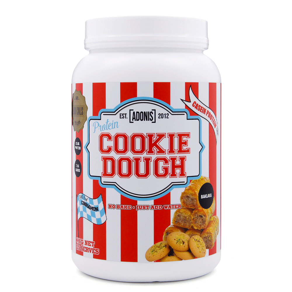 Adonis Casein Protein Cookie Dough Baklava Flavor 1kg 25 Servings