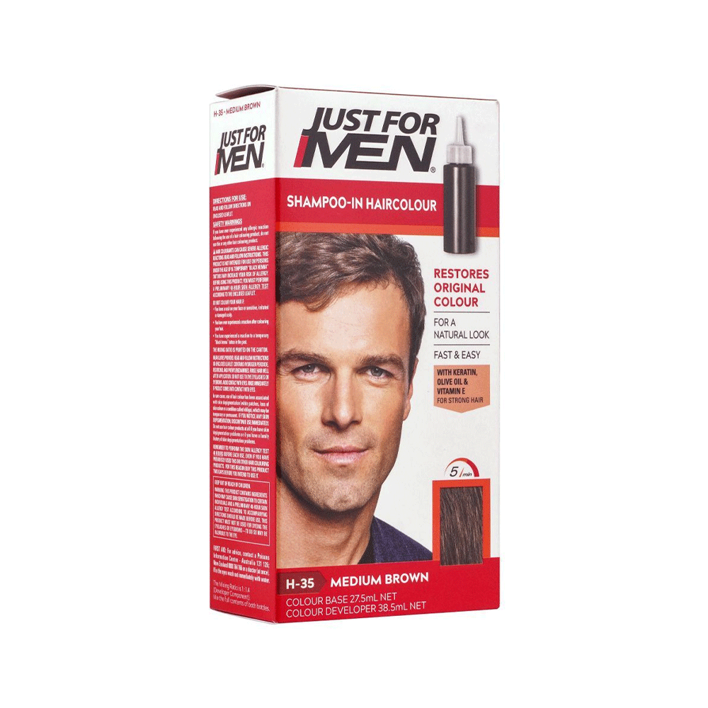 Just For Men Hair Color Medium Brown H-35 - Snapcart.pk