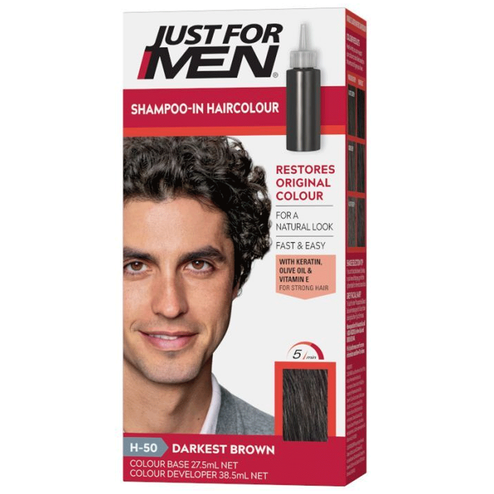 Just For Men Hair Color Darkest Brown H-50