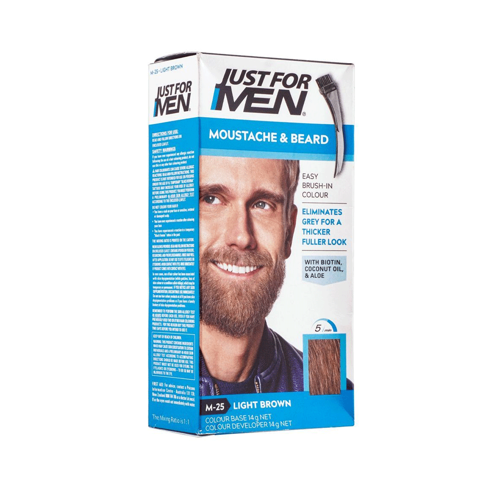 Just For Men Moustache & Beard Light Brown M-25 - Snapcart.pk