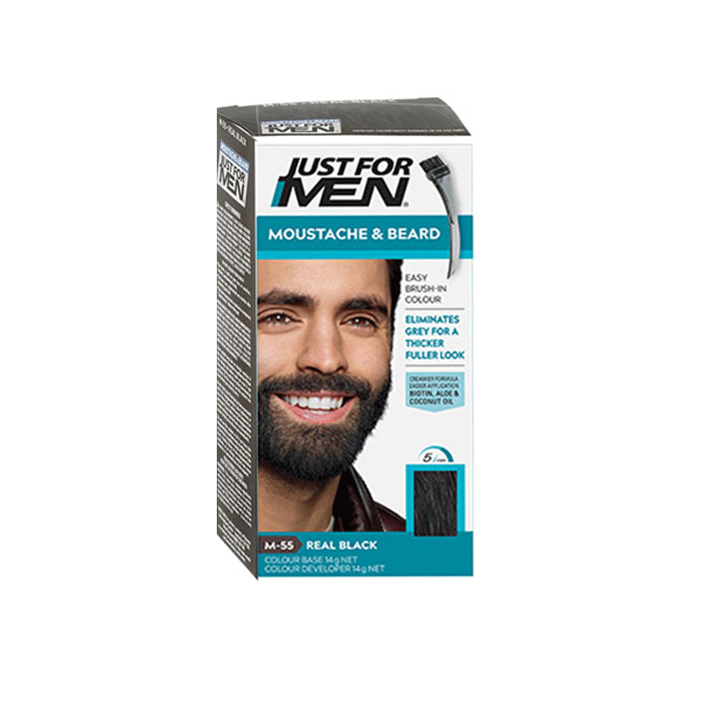 Just For Men Moustache & Beard Real Black M-55 - Snapcart.pk