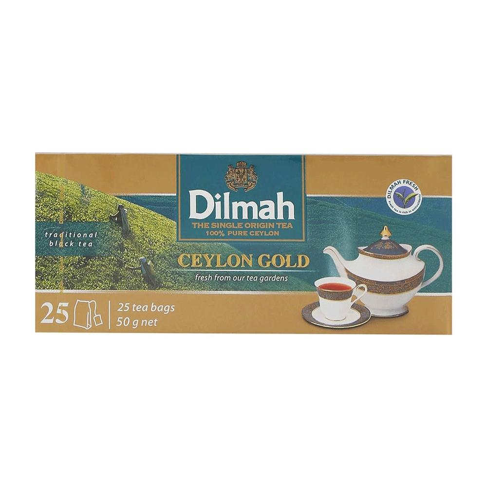 Dilmah Teabags Ceylon Gold 50g - Snapcart.pk