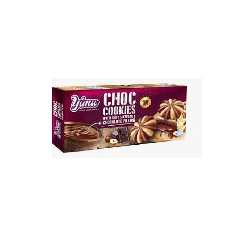 Yumu Choc Cookies With Soft Hazelnut Chocolate Filling 56g - Snapcart.pk