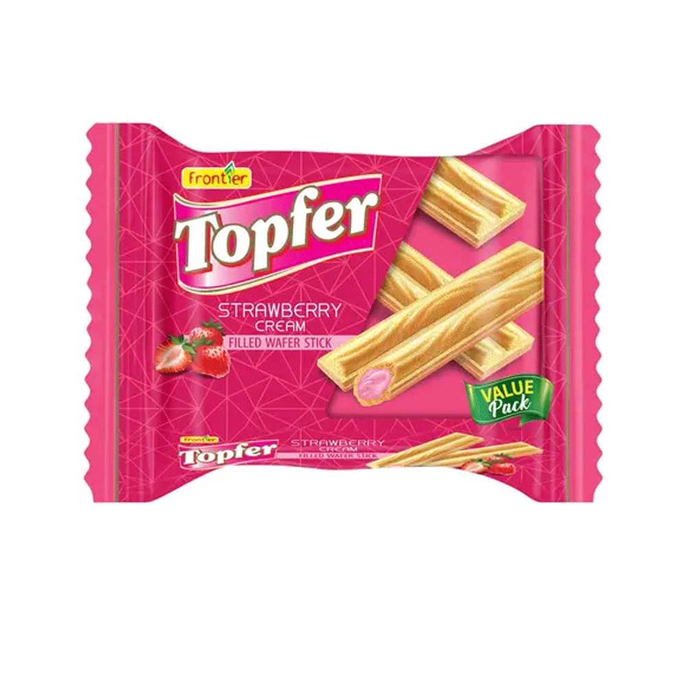 Topfer Strawberry Cream Filled Wafer Stick Value Pack - Snapcart.pk