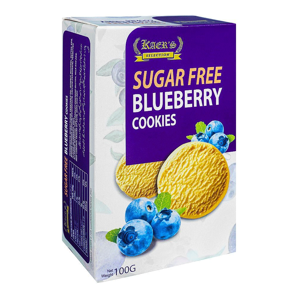 Kaer's Sugar Free Blueberry Cookies 100g - Snapcart.pk