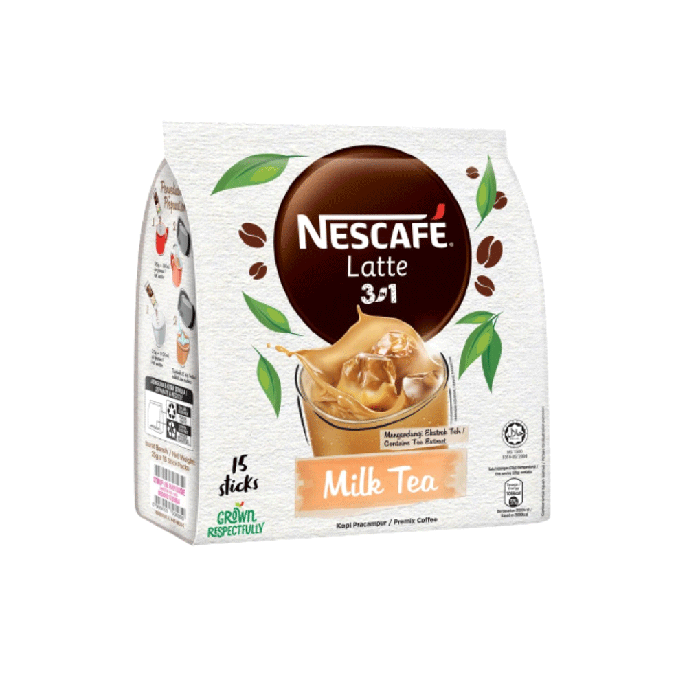 Nescafe Latte 3in1 Milk Tea Coffee 15s - Snapcart.pk