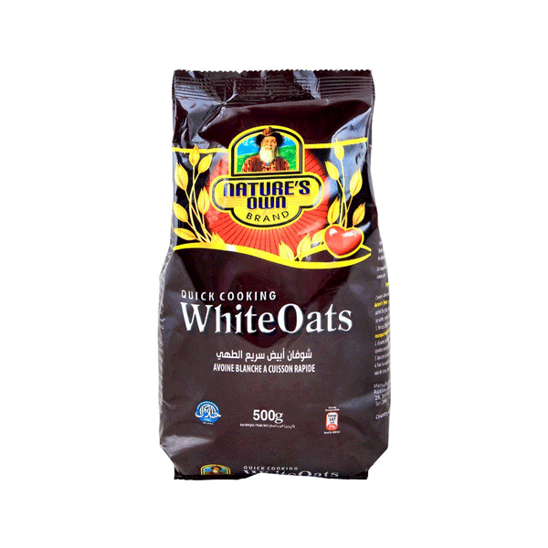 Nature's Own Quick Cooking White Oats 500g Pouch - Snapcart.pk