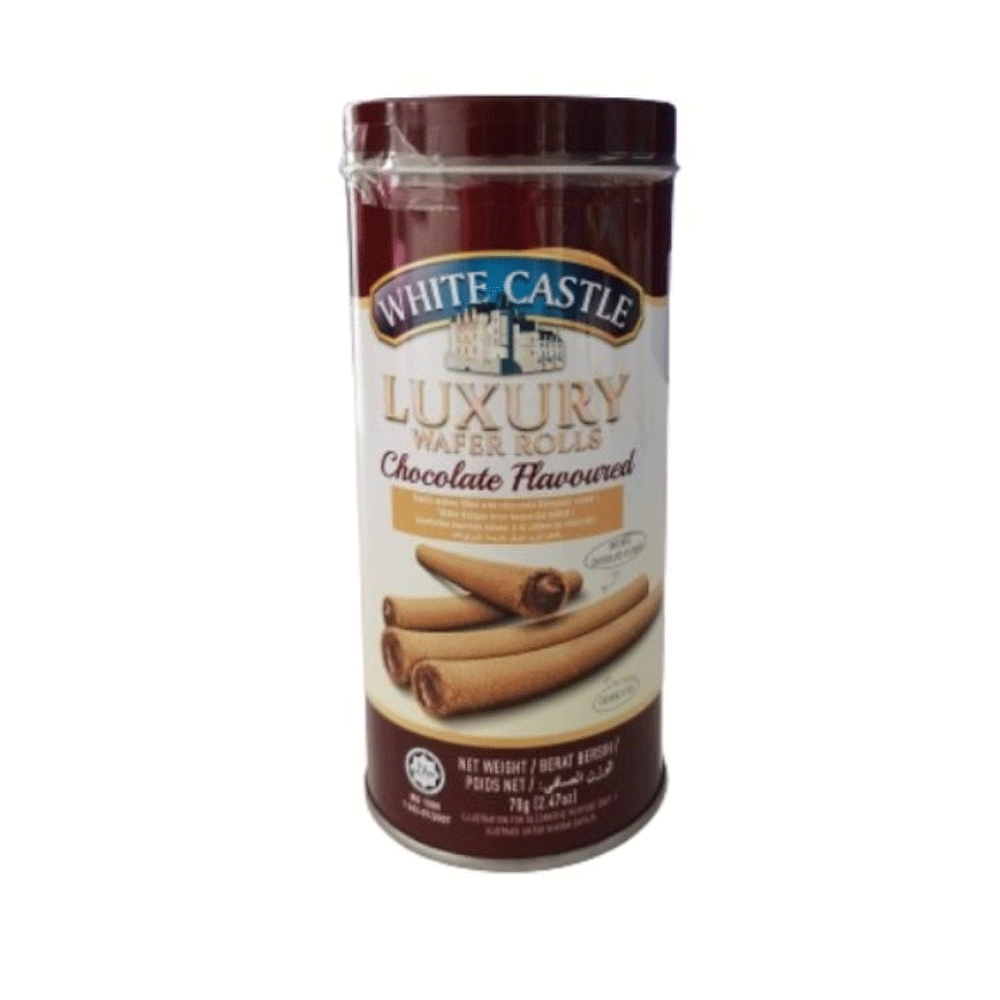 White Castle Wafer Rolls Choclate Flavoured 70g - Snapcart.pk