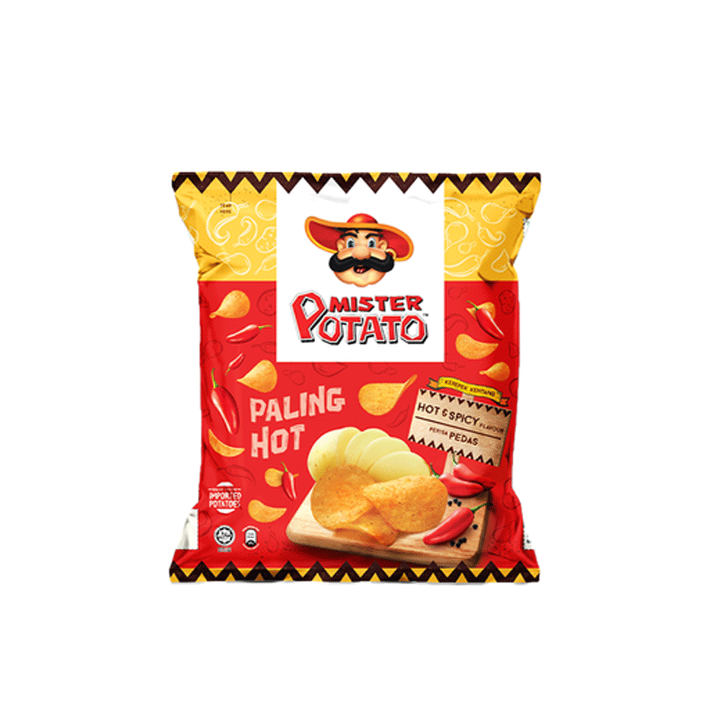 Mister Potato Hot & Spicy Flavoured Snacks 50g - Snapcart.pk