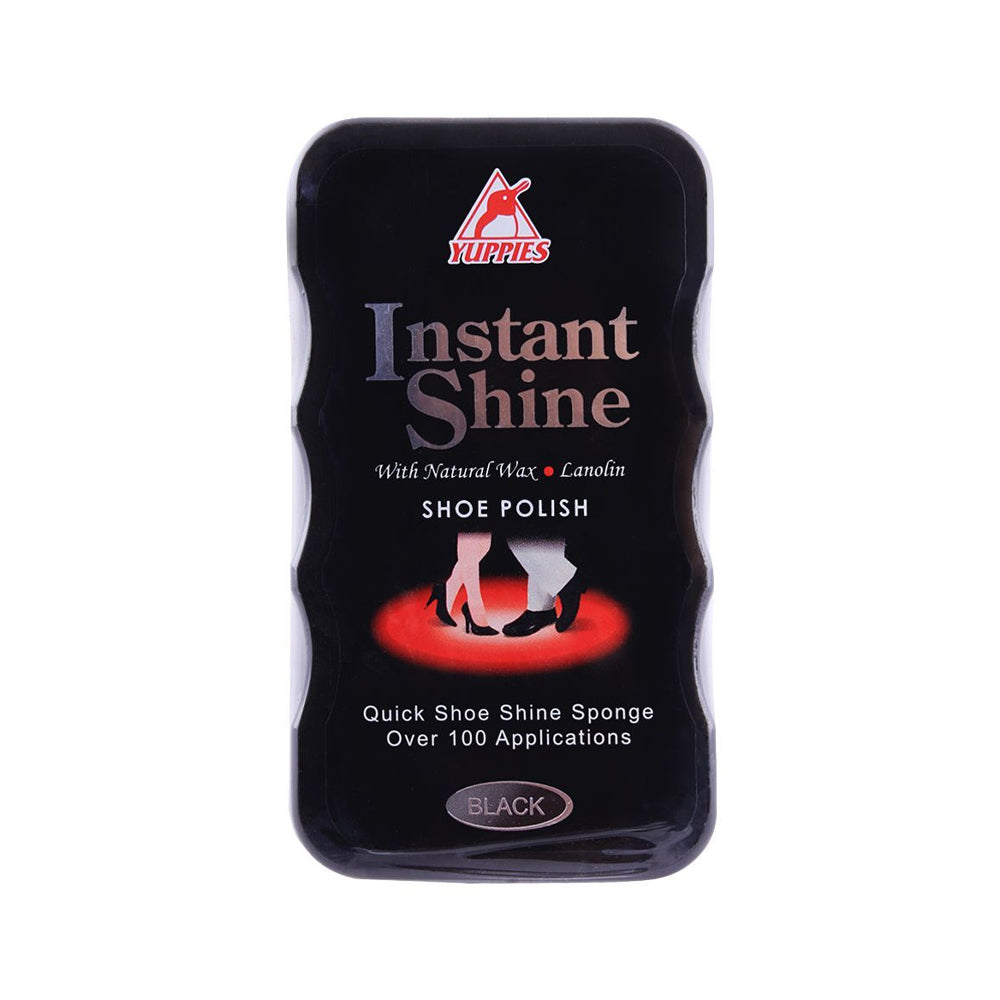 Yuppies Instant Shine Shoe Polish Sponge Black
