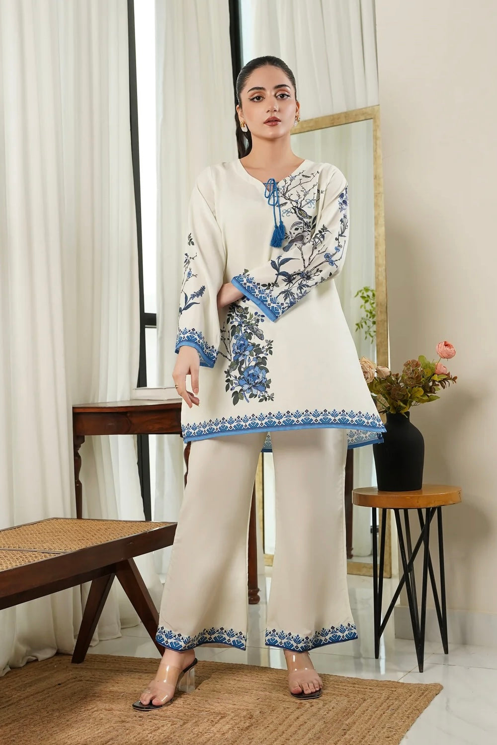 Dhaga Stitched 2 Piece Poly Cambric Collection'2025-Amelia