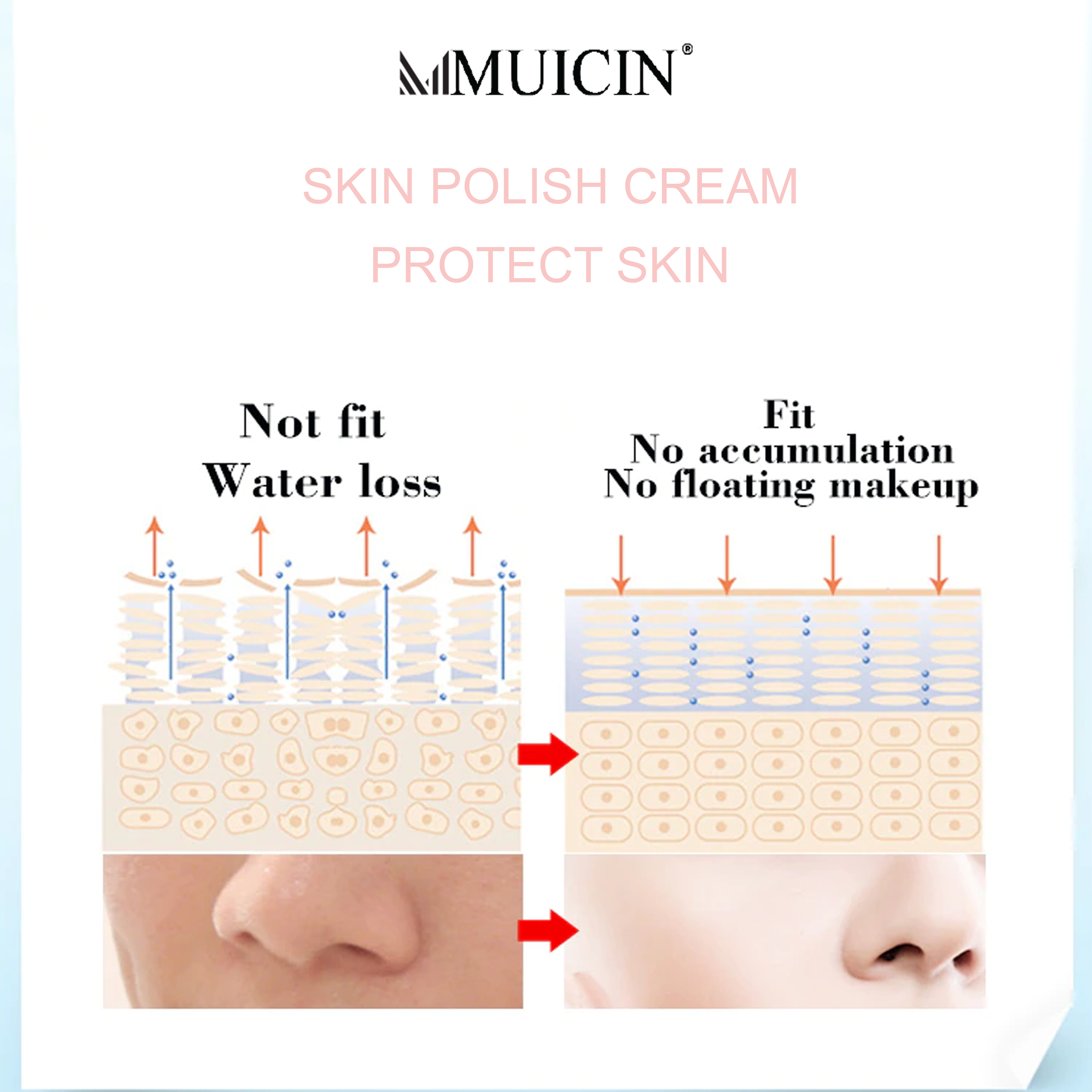 MUICIN - Baby V9 Jar Lazy Girl’s Skin Polish Cream - 50g - My Store