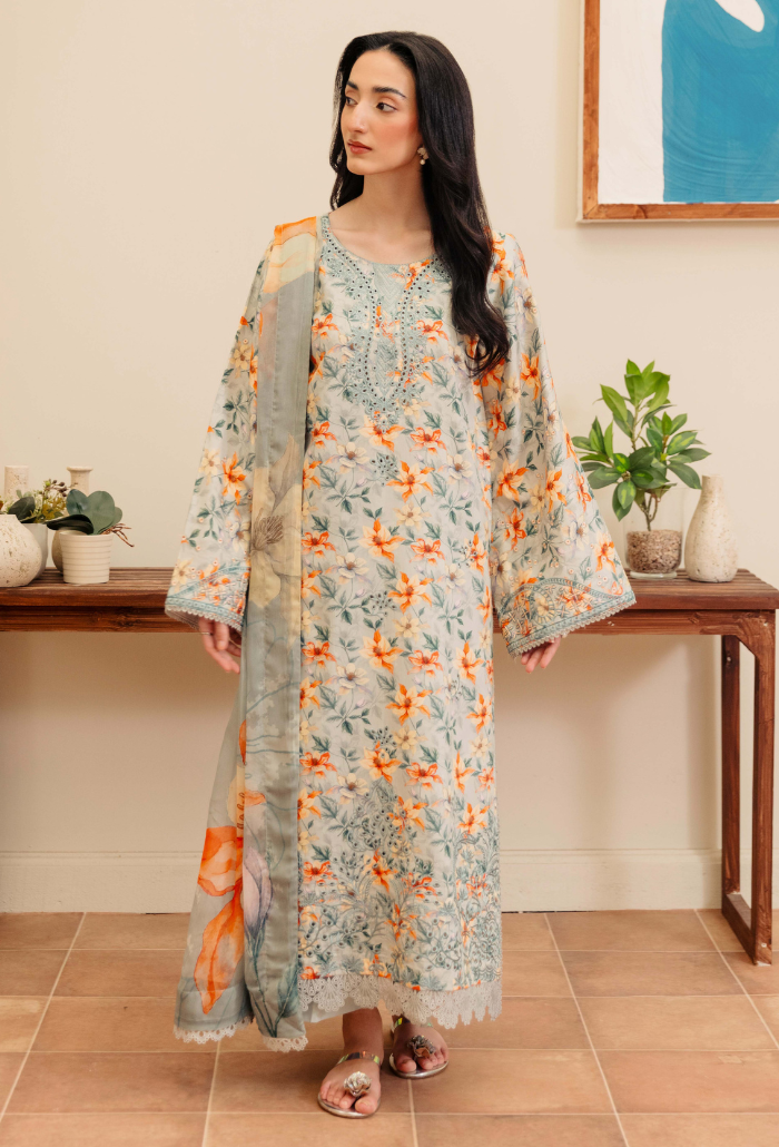 Miral By Humdum Unstitched 3 Piece Digital Printed Viscose Winter Suit-D01