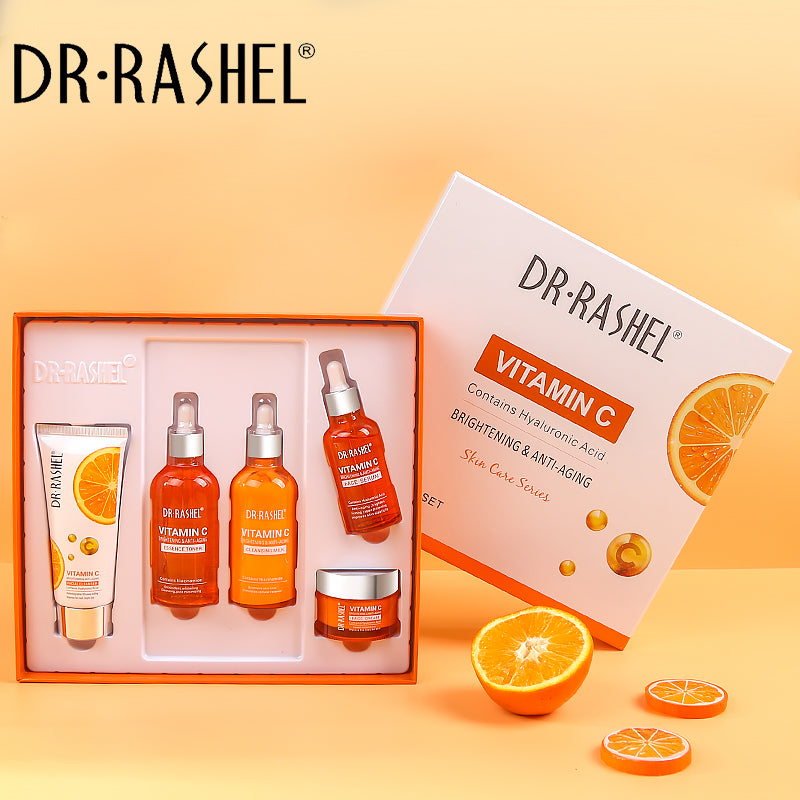 Dr Rashel Vitamin C Brightening & Anti Aging 5 Piece Kit Set