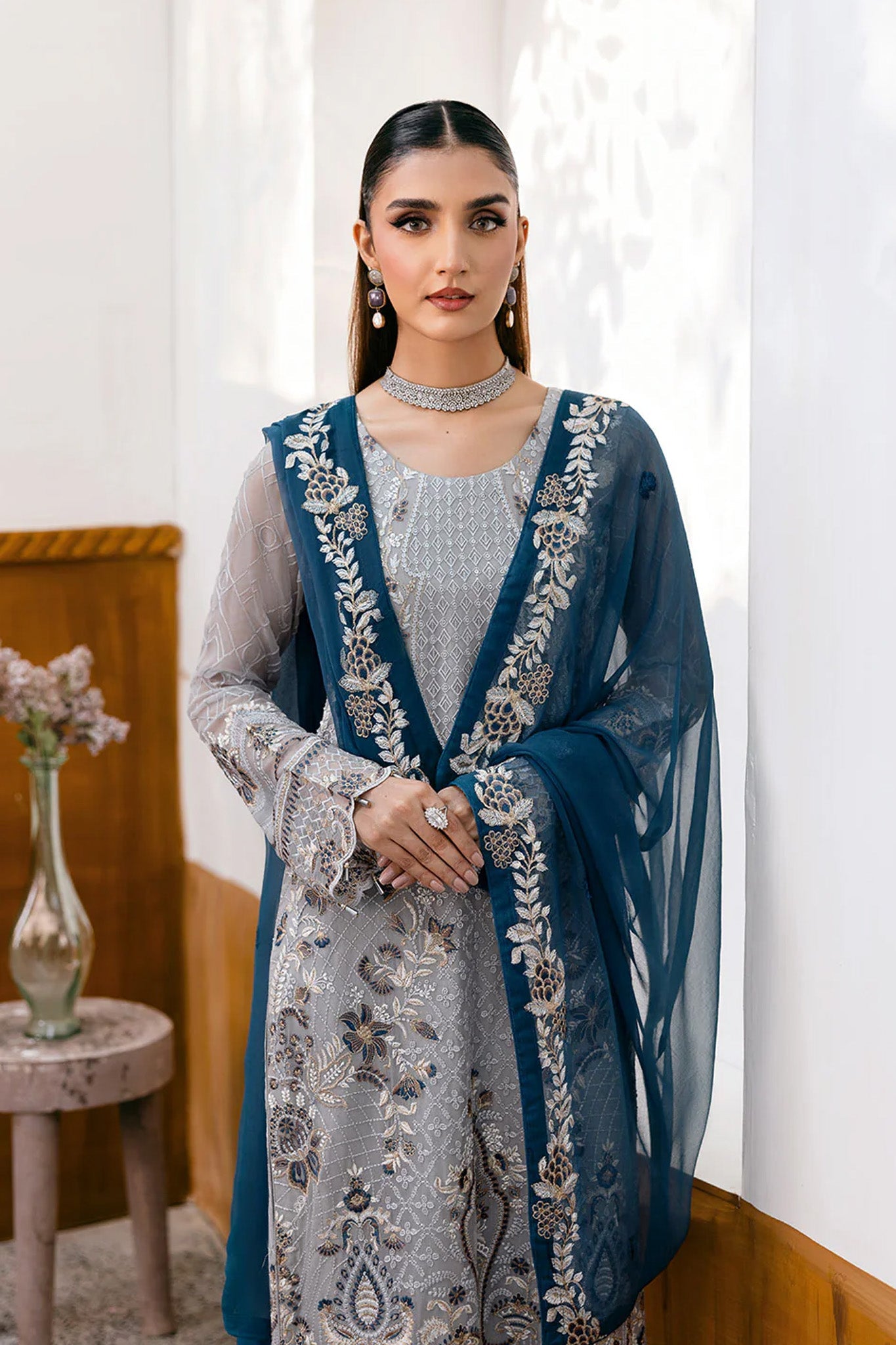 Chevron by Ramsha Unstitched 3 Piece Formals Vol-10 Collection'2025-A-1001