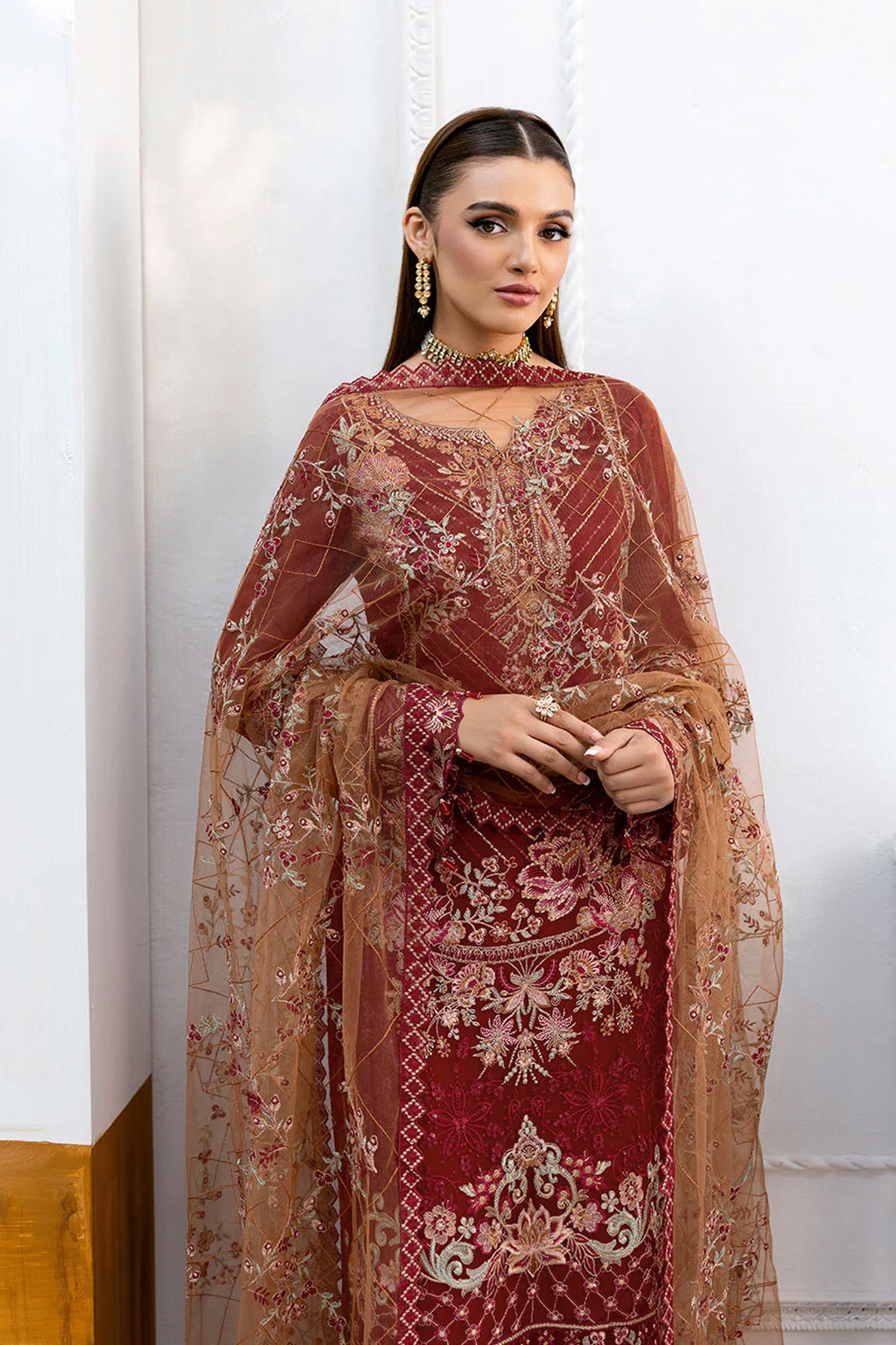 Chevron by Ramsha Unstitched 3 Piece Formals Vol-10 Suit-A-1010