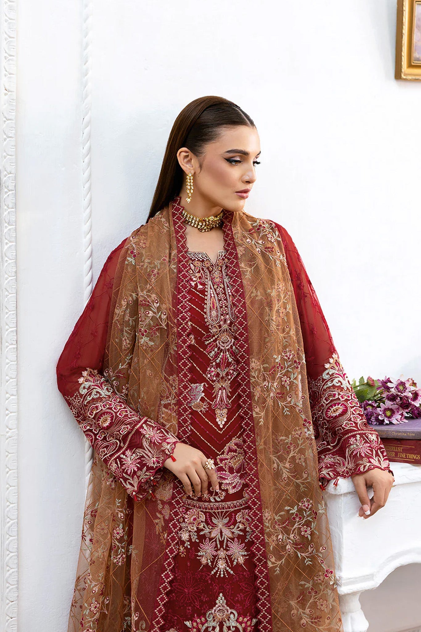 Chevron by Ramsha Unstitched 3 Piece Formals Vol-10 Collection'2025-A-1010