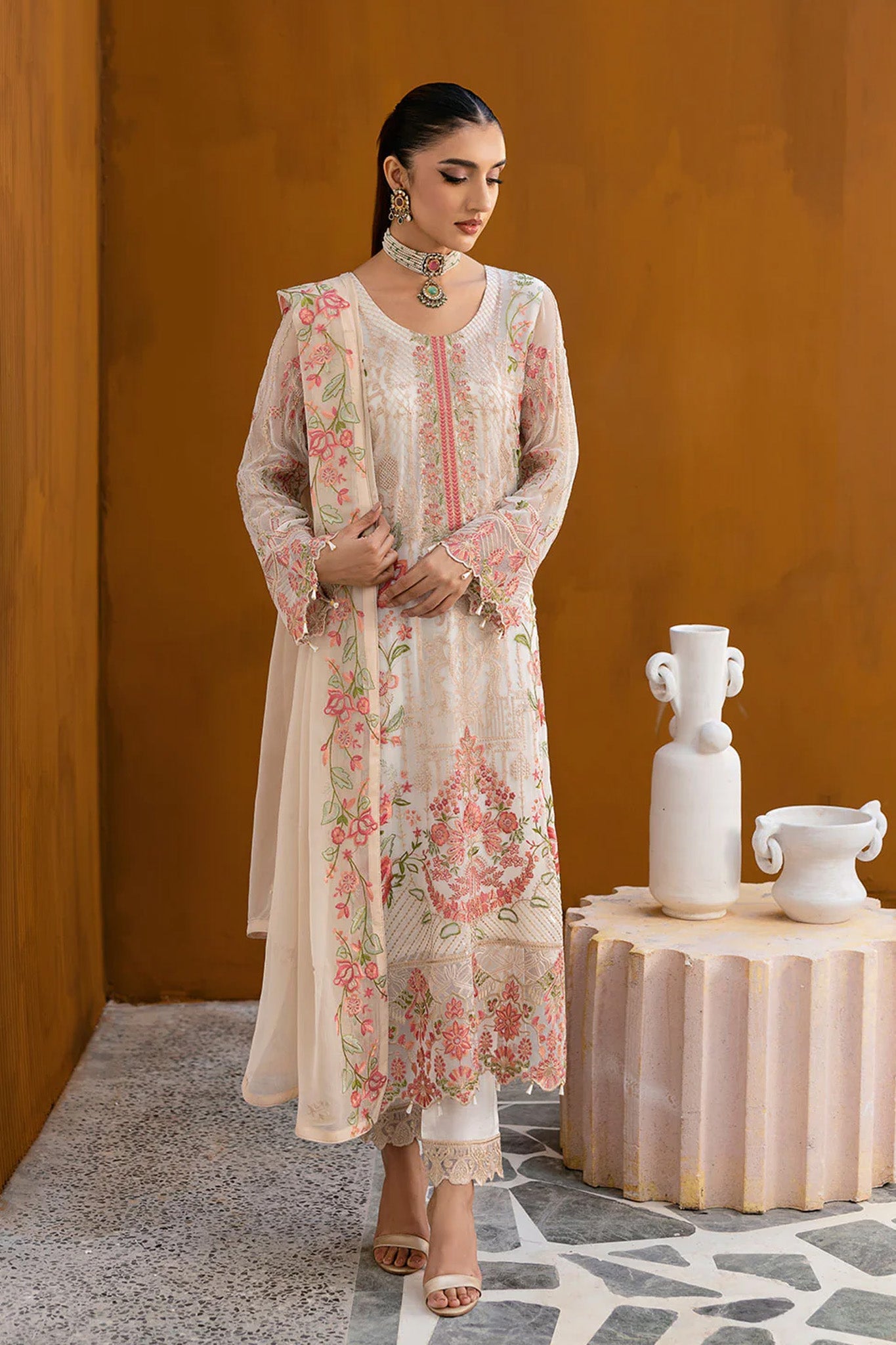 Chevron by Ramsha Unstitched 3 Piece Formals Vol-10 Collection'2025-A-1011