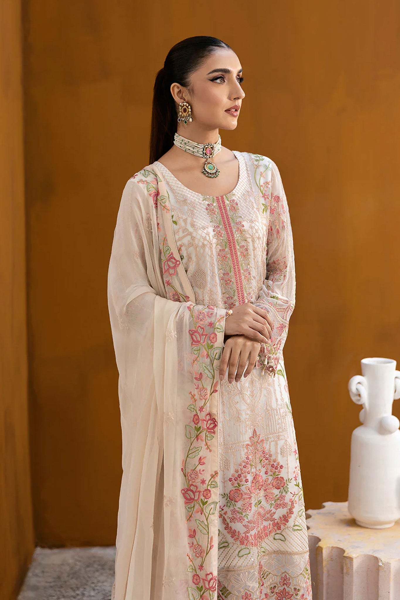 Chevron by Ramsha Unstitched 3 Piece Formals Vol-10 Collection'2025-A-1011