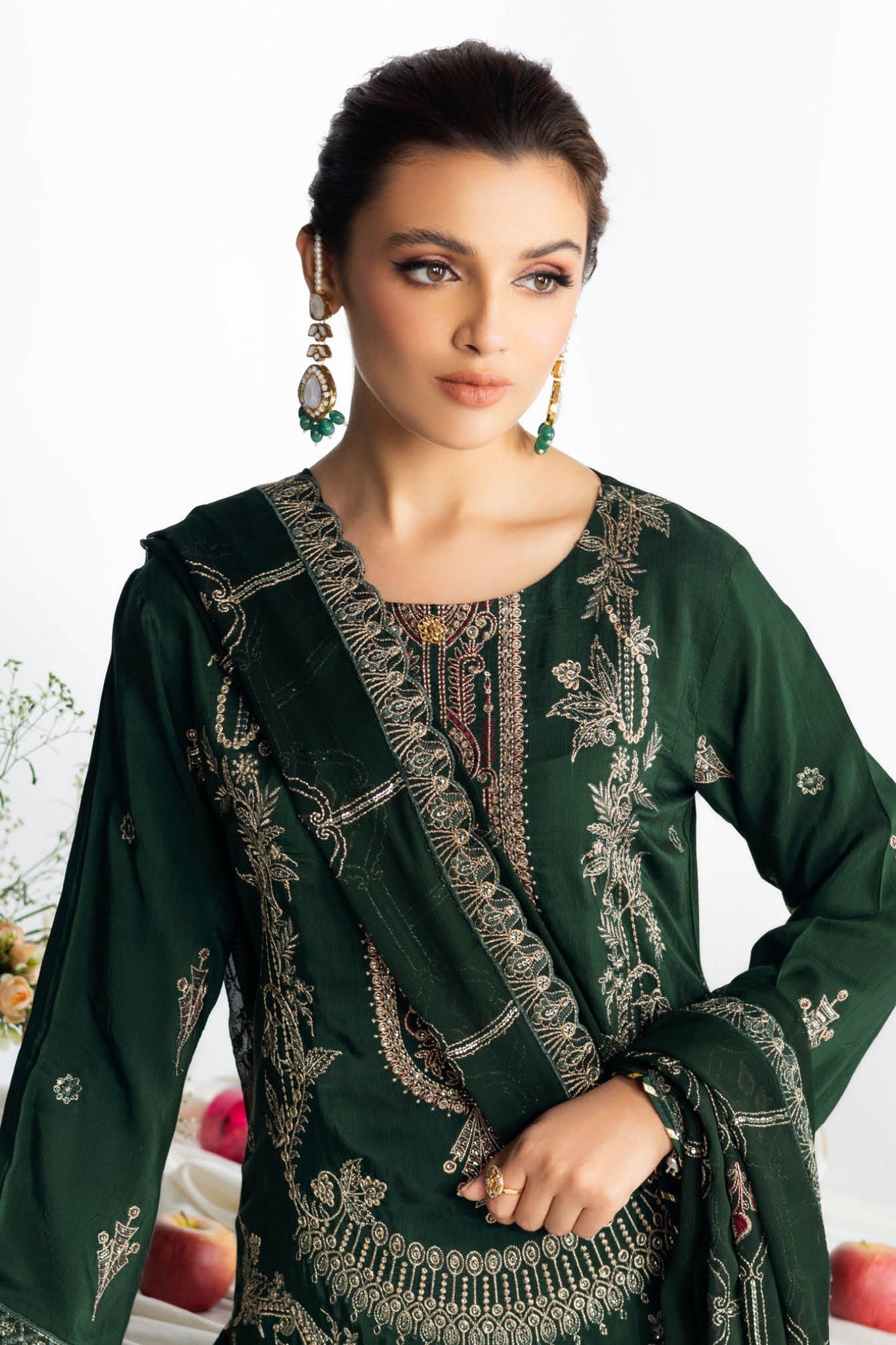 Aangan by Ramsha Unstitched 3 Piece Luxury Raw Silk Vol-01 Collection'2025-AA-107