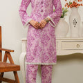 Aizal Stitched 2 Piece Co Ords Prints Collection'2025-A-C-673-L PURPLE