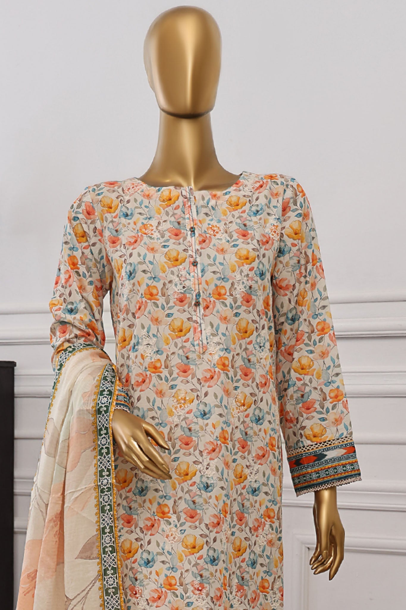Anmol By HZ Unstitched 3 Piece Emb Chikankari Lawn Collection-ACE-1073