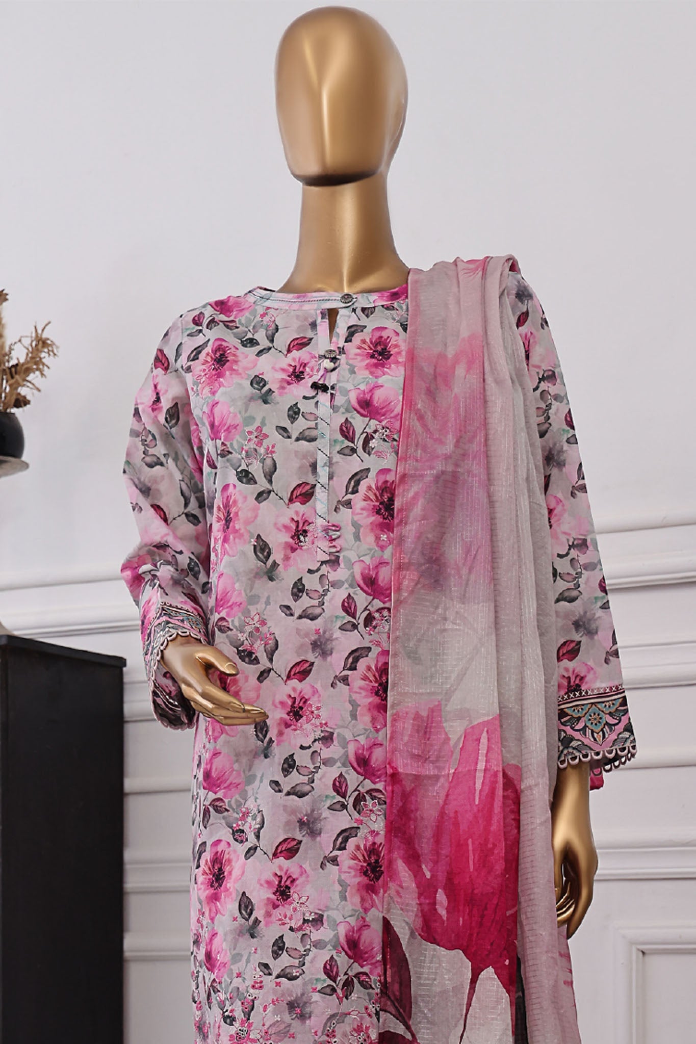 Anmol By HZ Unstitched 3 Piece Emb Chikankari Lawn Collection-ACE-1078